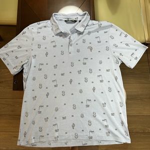 Travis Mathew large polo fun desert design